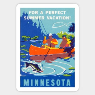 1940 Vacation in Minnesota Sticker